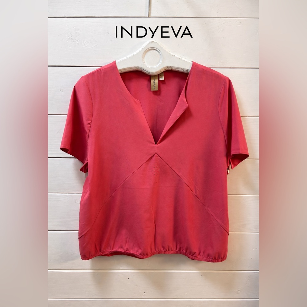 INDYEVA Pink Lightweight Blouse Size XL/TG. NWOT